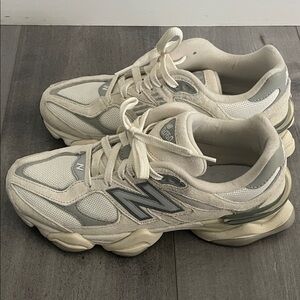 New Balance Off-White and Light Gray Sneakers